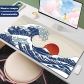Eco-friendly Sea Waves Mouse Pad 4mm Thickness for Gaming Keyboard USB Anti-slip Rubber Base Desk Mat
